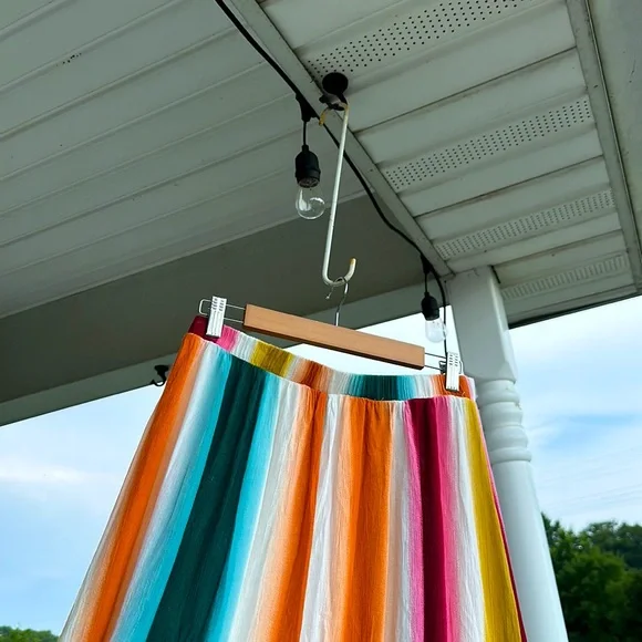 Multicolor Striped Maxi Skirt - Picture 5 of 7